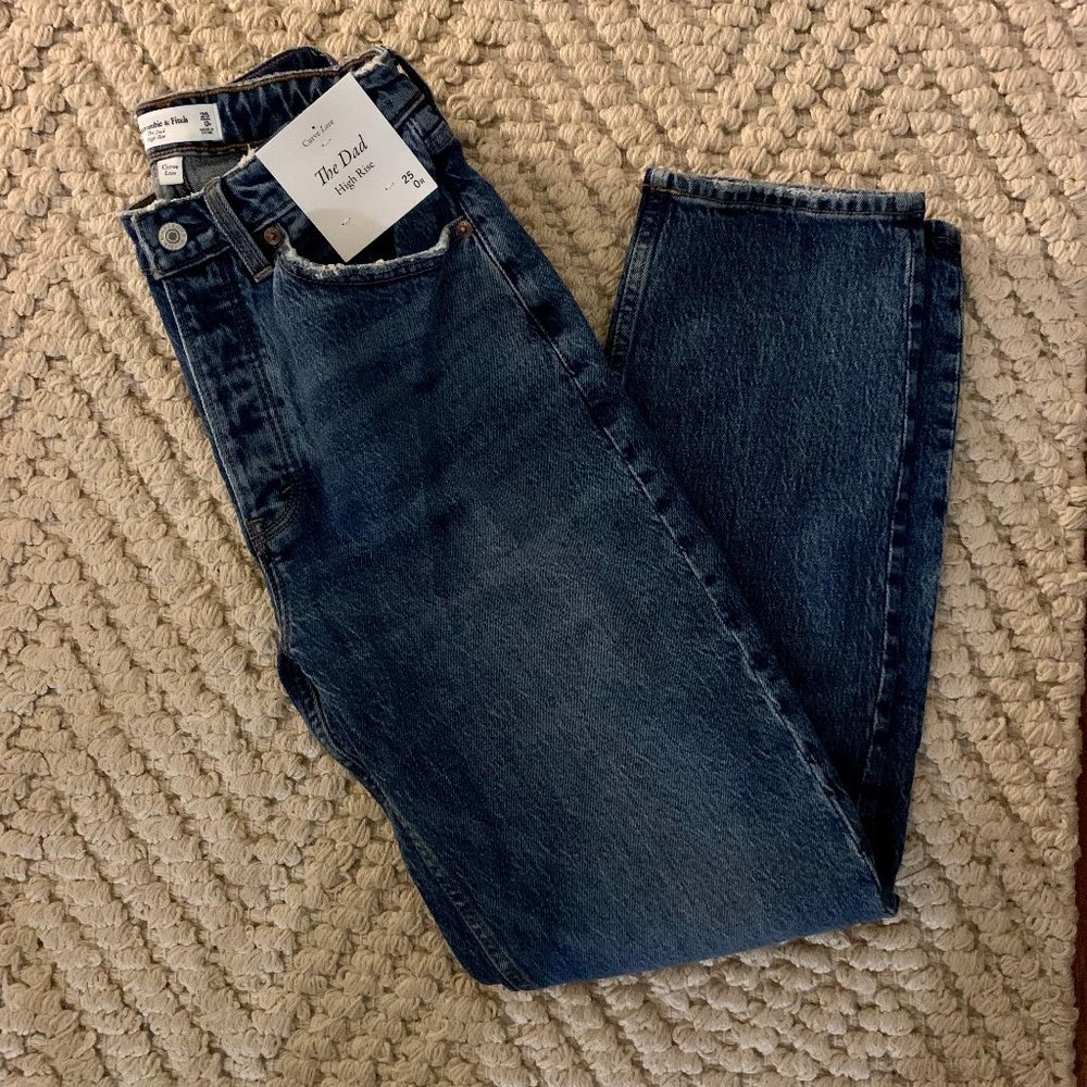 Abercrombie Curve Love High Rise Dad Jean